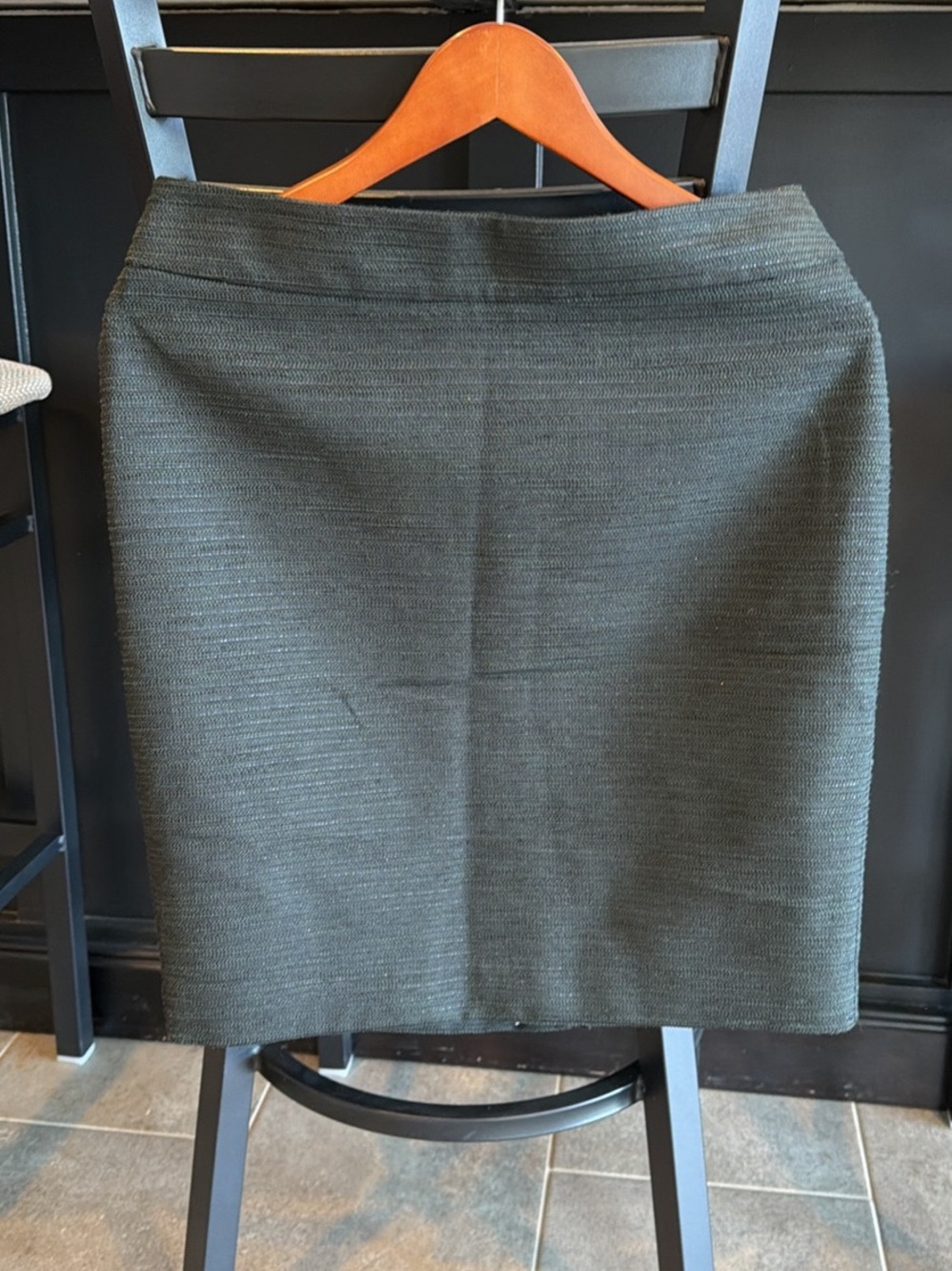 Ann Taylor Olive Green Knit Pencil Skirt
